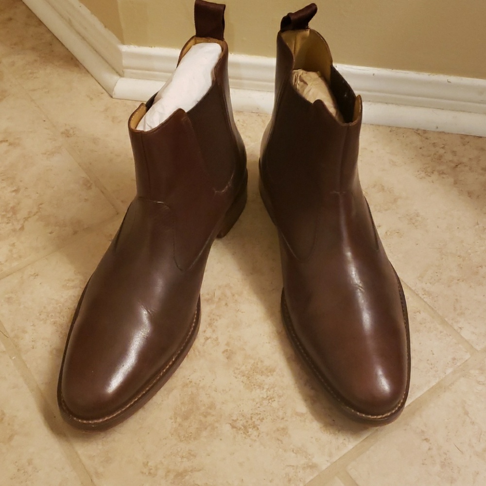 Cole Haan dark brown leather chelsea boots